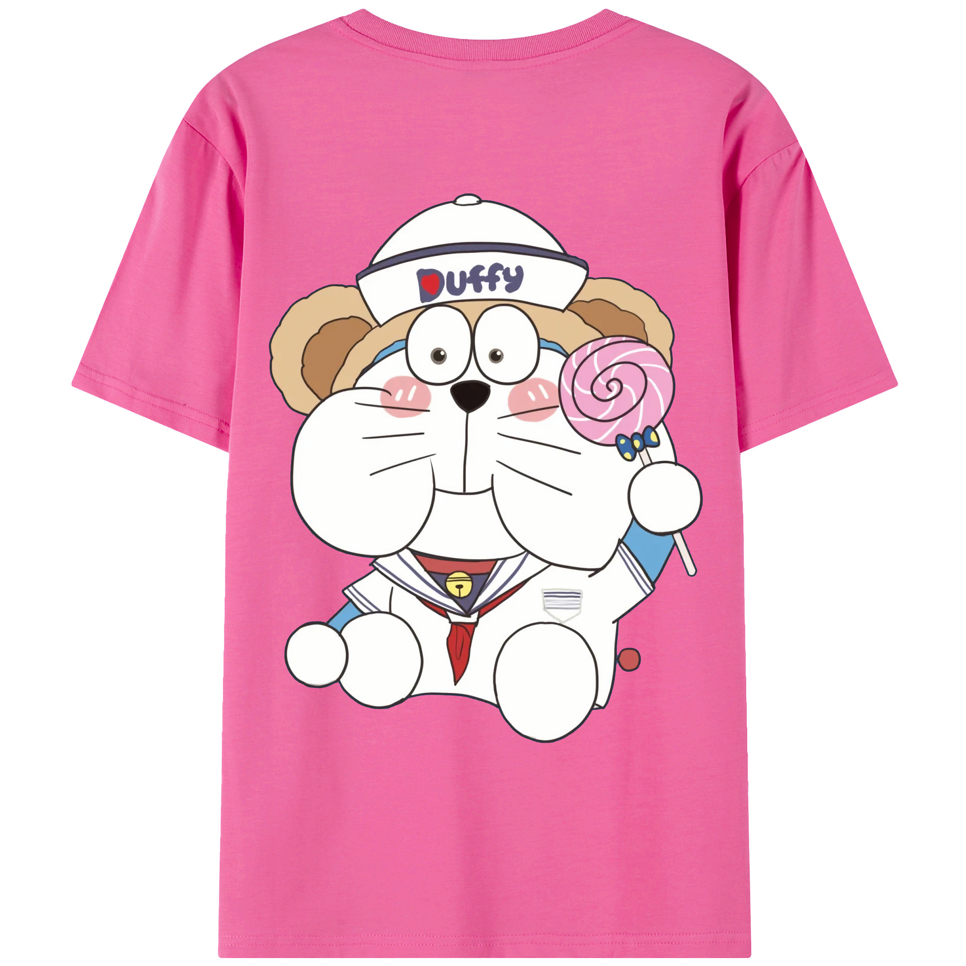 （画像用） ドラえもん Doraemon レディース半袖Tシャツ(バックプリント)